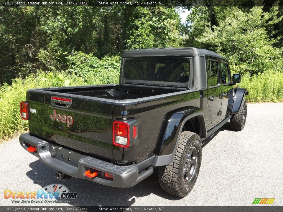 2022 Jeep Gladiator Rubicon 4x4 Black / Black Photo #6