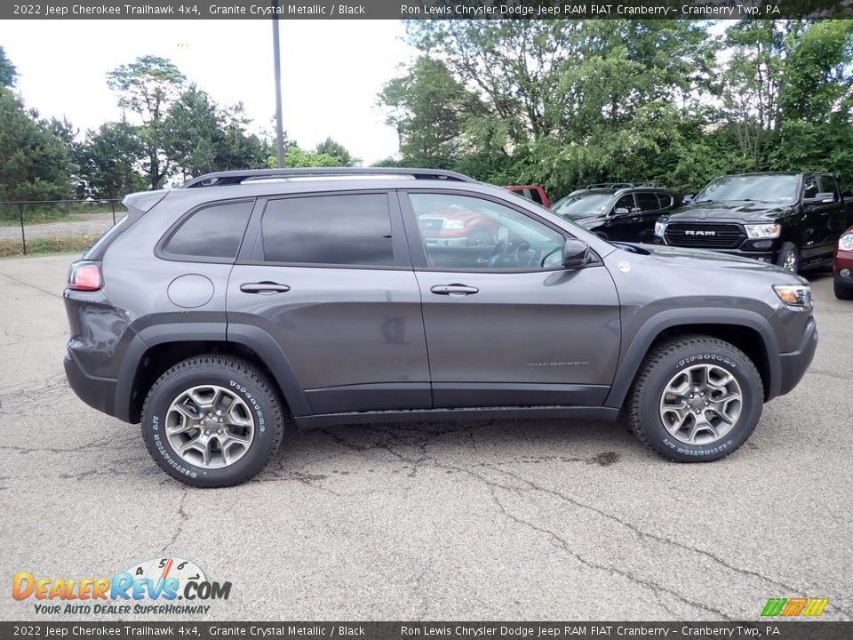 2022 Jeep Cherokee Trailhawk 4x4 Granite Crystal Metallic / Black Photo #6