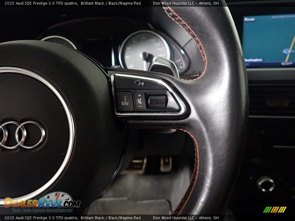 2015 Audi SQ5 Prestige 3.0 TFSI quattro Brilliant Black / Black/Magma Red Photo #34