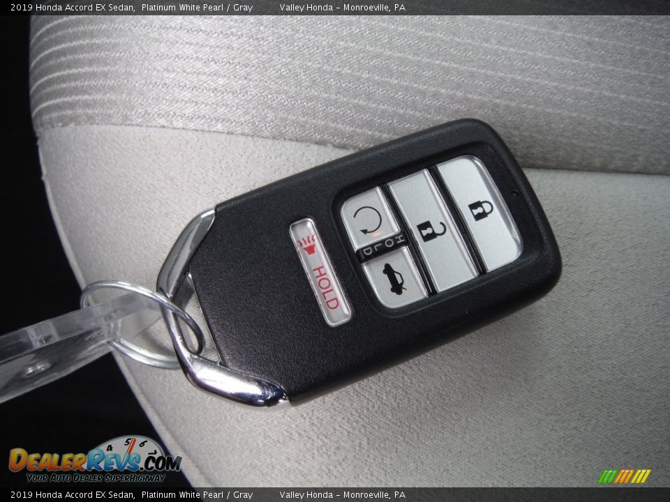 2019 Honda Accord EX Sedan Platinum White Pearl / Gray Photo #27