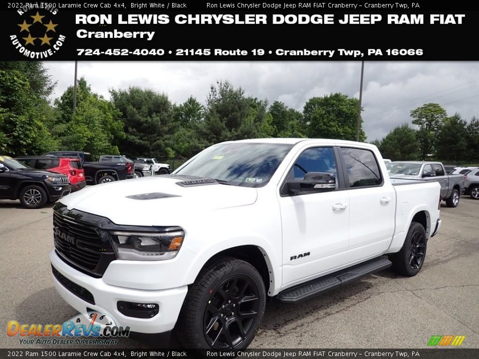 2022 Ram 1500 Laramie Crew Cab 4x4 Bright White / Black Photo #1