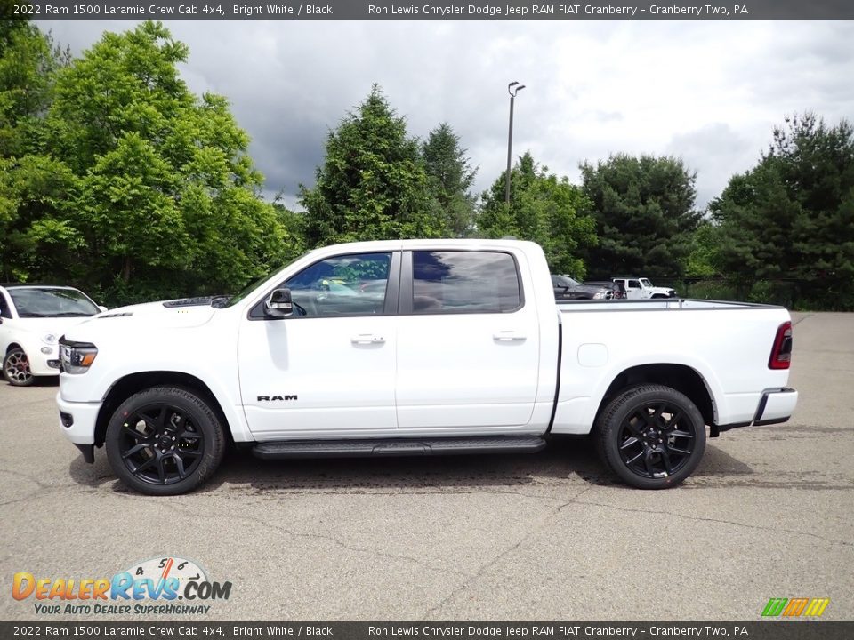 2022 Ram 1500 Laramie Crew Cab 4x4 Bright White / Black Photo #2