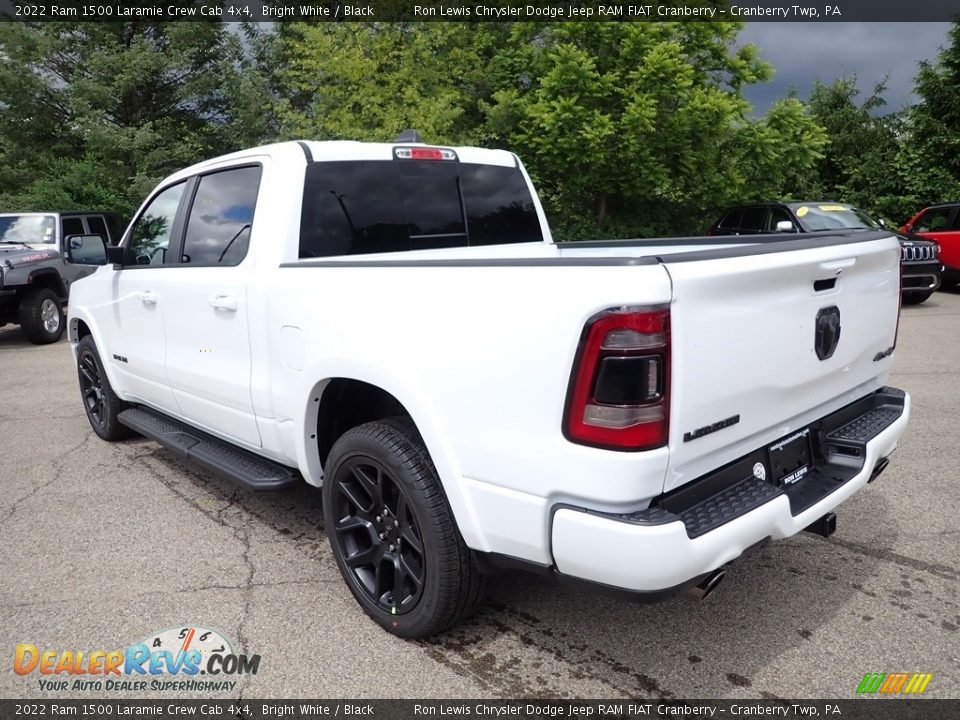 2022 Ram 1500 Laramie Crew Cab 4x4 Bright White / Black Photo #3