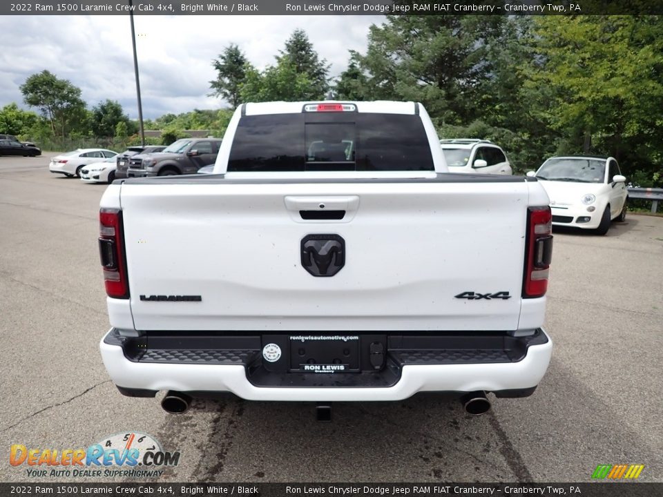 2022 Ram 1500 Laramie Crew Cab 4x4 Bright White / Black Photo #4