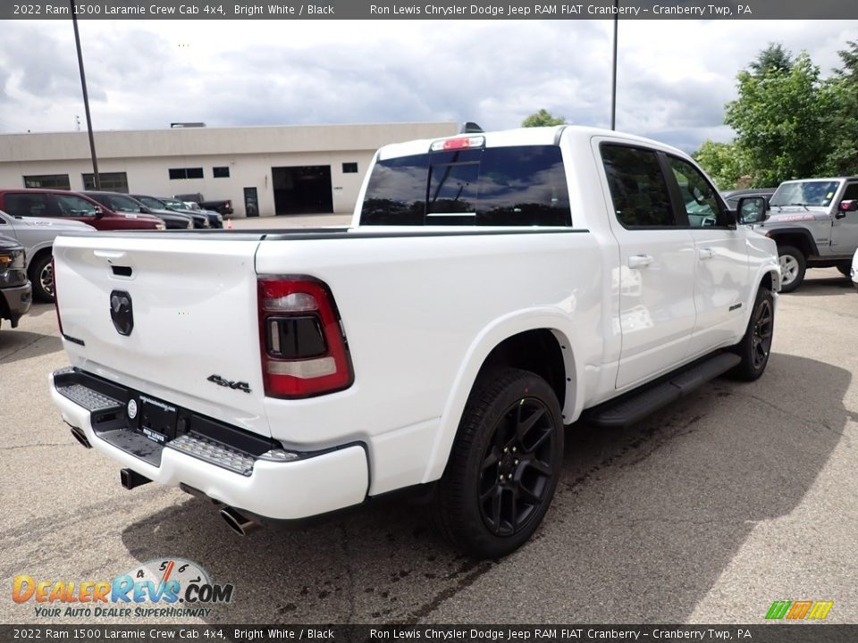 2022 Ram 1500 Laramie Crew Cab 4x4 Bright White / Black Photo #6