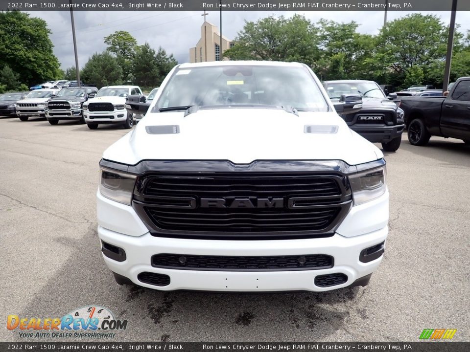 2022 Ram 1500 Laramie Crew Cab 4x4 Bright White / Black Photo #9