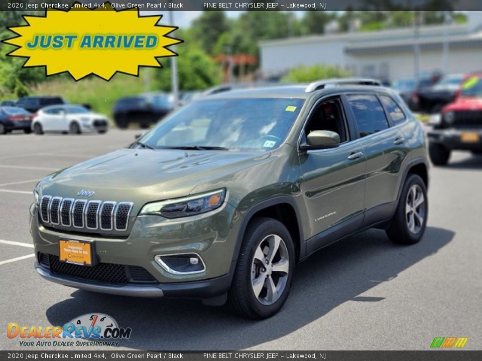 2020 Jeep Cherokee Limited 4x4 Olive Green Pearl / Black Photo #1