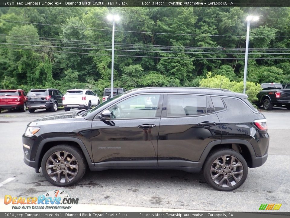 2020 Jeep Compass Limted 4x4 Diamond Black Crystal Pearl / Black Photo #6