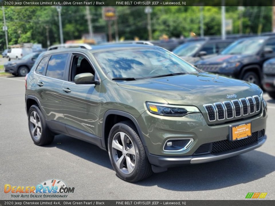 2020 Jeep Cherokee Limited 4x4 Olive Green Pearl / Black Photo #3