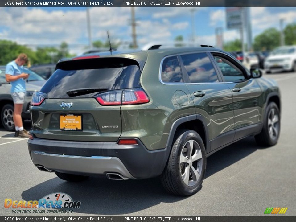 2020 Jeep Cherokee Limited 4x4 Olive Green Pearl / Black Photo #7