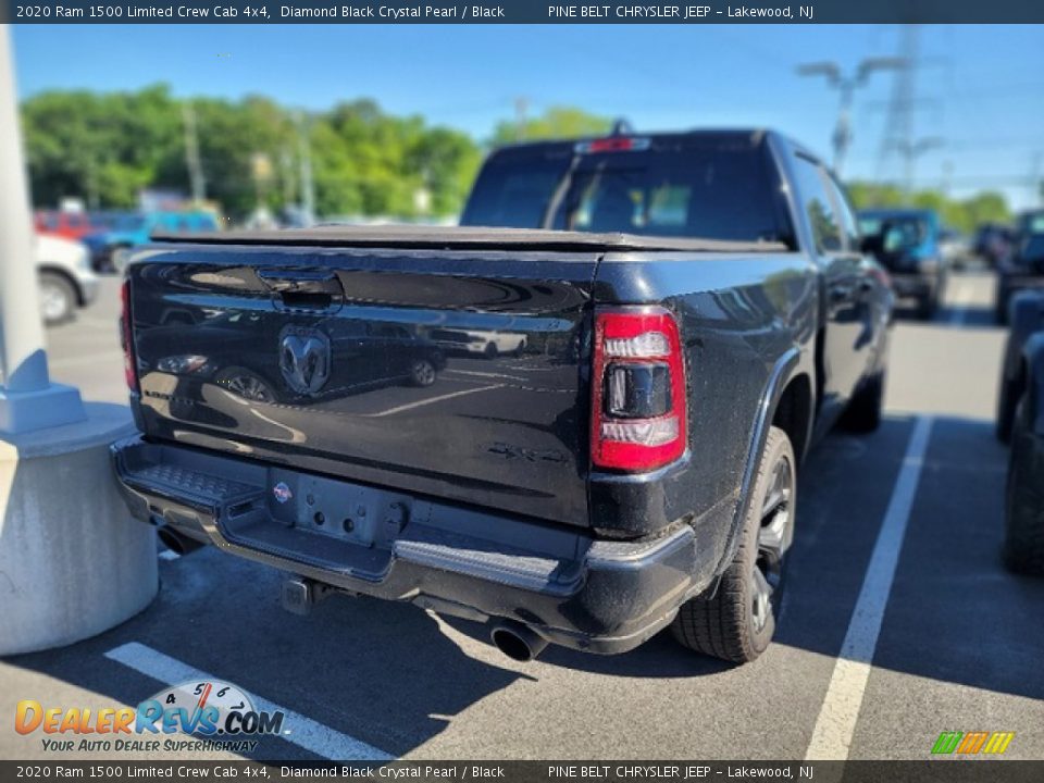 2020 Ram 1500 Limited Crew Cab 4x4 Diamond Black Crystal Pearl / Black Photo #6