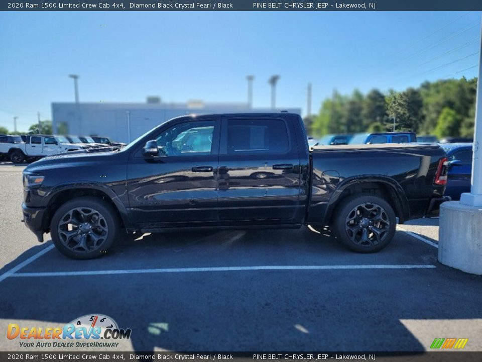 2020 Ram 1500 Limited Crew Cab 4x4 Diamond Black Crystal Pearl / Black Photo #8