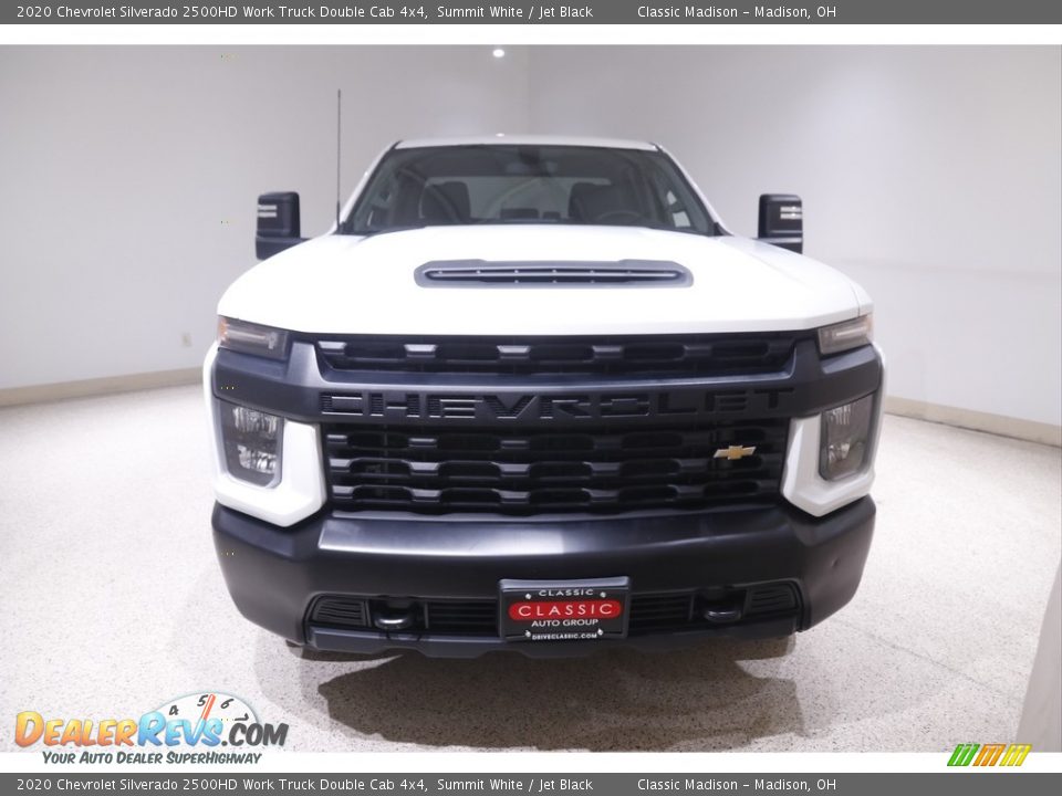2020 Chevrolet Silverado 2500HD Work Truck Double Cab 4x4 Summit White / Jet Black Photo #2