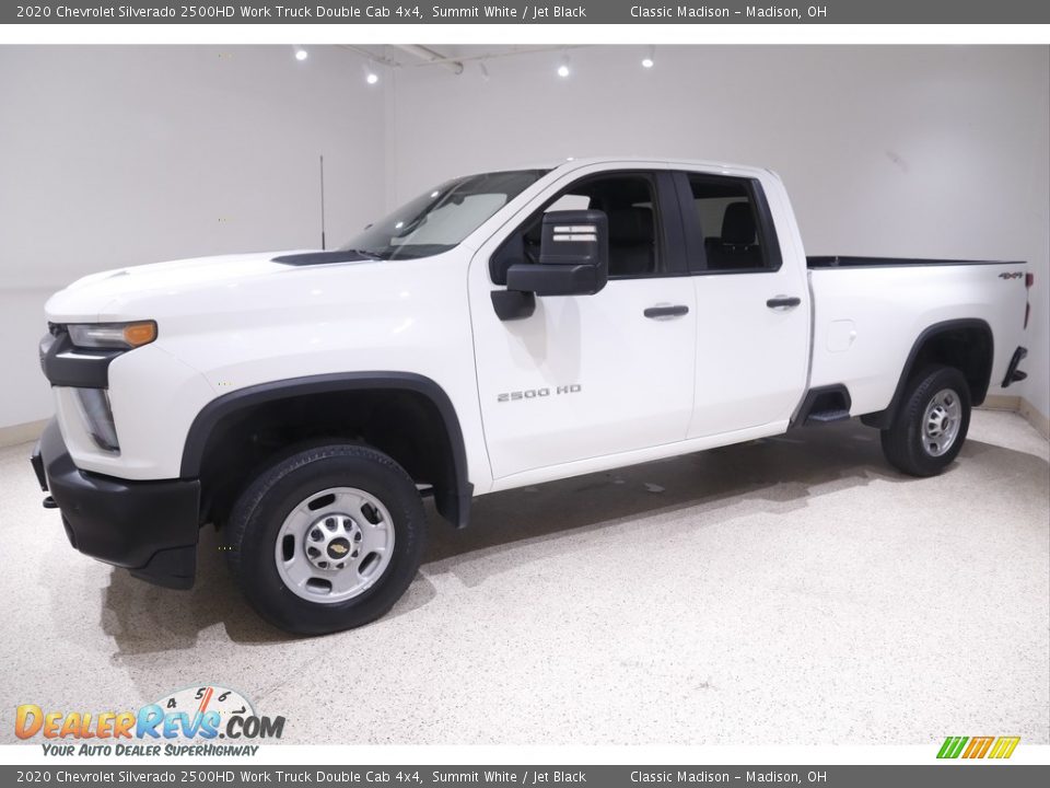 2020 Chevrolet Silverado 2500HD Work Truck Double Cab 4x4 Summit White / Jet Black Photo #3