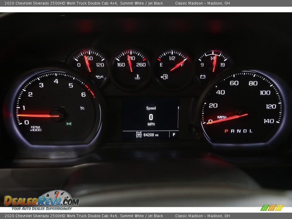 2020 Chevrolet Silverado 2500HD Work Truck Double Cab 4x4 Summit White / Jet Black Photo #9