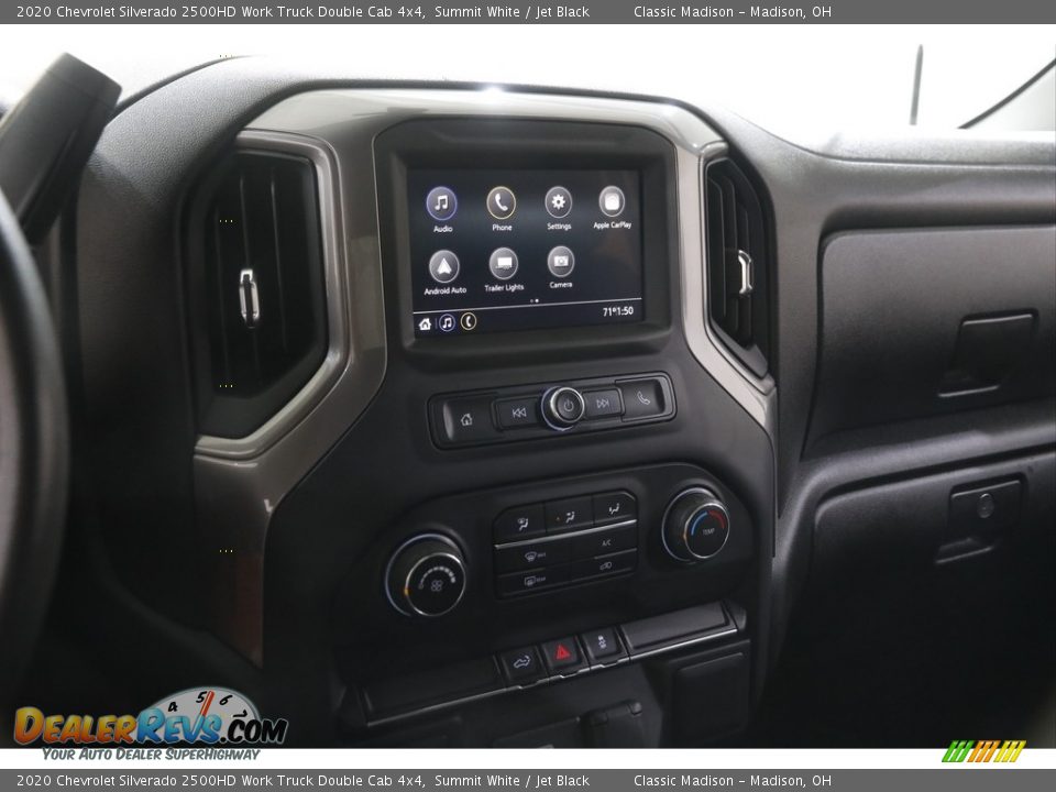 2020 Chevrolet Silverado 2500HD Work Truck Double Cab 4x4 Summit White / Jet Black Photo #10