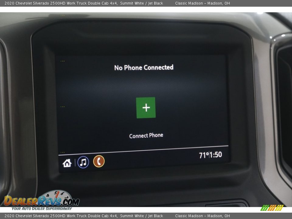 2020 Chevrolet Silverado 2500HD Work Truck Double Cab 4x4 Summit White / Jet Black Photo #12