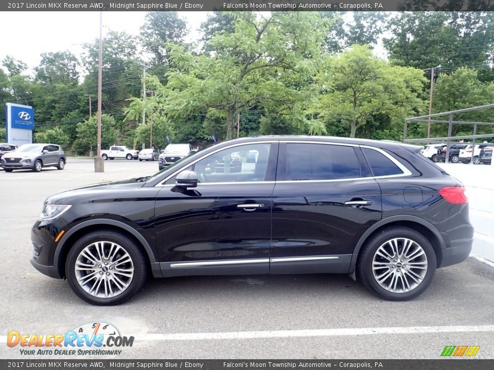 2017 Lincoln MKX Reserve AWD Midnight Sapphire Blue / Ebony Photo #2