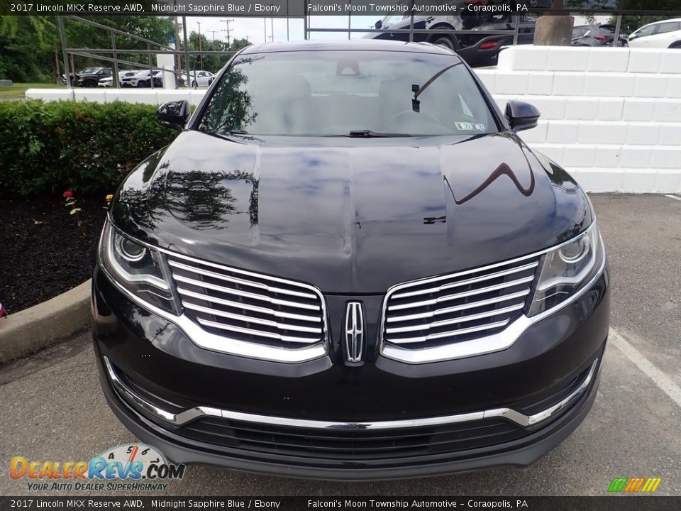 2017 Lincoln MKX Reserve AWD Midnight Sapphire Blue / Ebony Photo #3