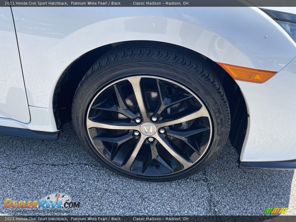 2021 Honda Civic Sport Hatchback Platinum White Pearl / Black Photo #5