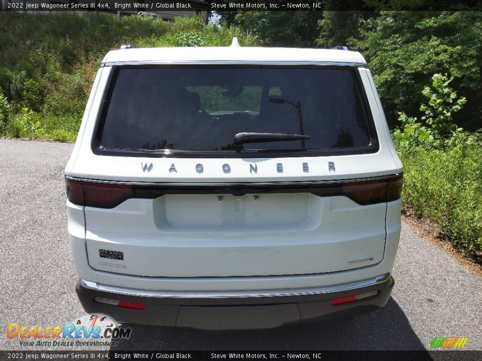 2022 Jeep Wagoneer Series III 4x4 Bright White / Global Black Photo #7