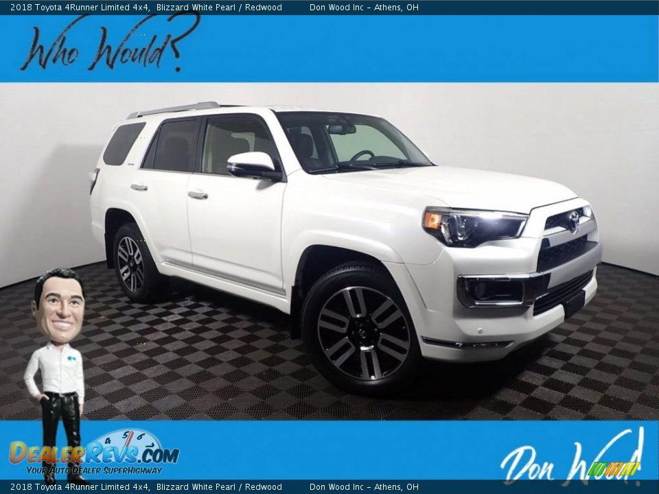 2018 Toyota 4Runner Limited 4x4 Blizzard White Pearl / Redwood Photo #1