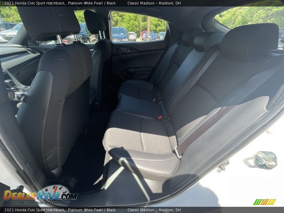 2021 Honda Civic Sport Hatchback Platinum White Pearl / Black Photo #16