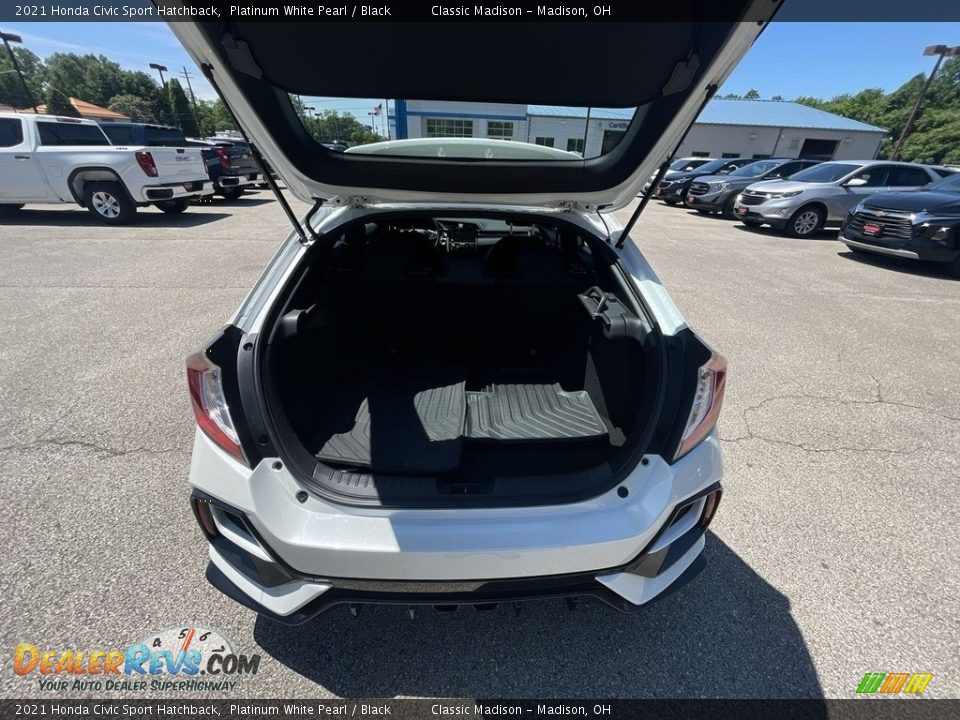 2021 Honda Civic Sport Hatchback Platinum White Pearl / Black Photo #17