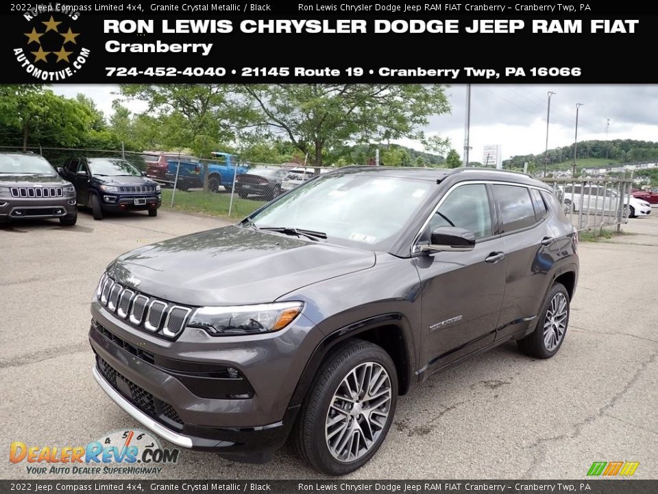 2022 Jeep Compass Limited 4x4 Granite Crystal Metallic / Black Photo #1