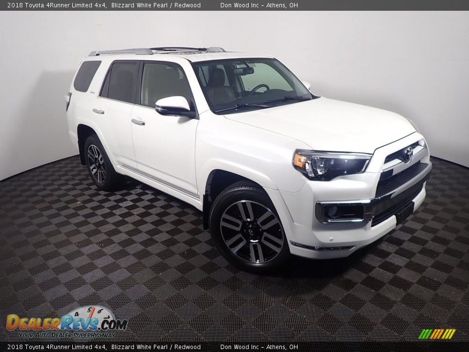 2018 Toyota 4Runner Limited 4x4 Blizzard White Pearl / Redwood Photo #5