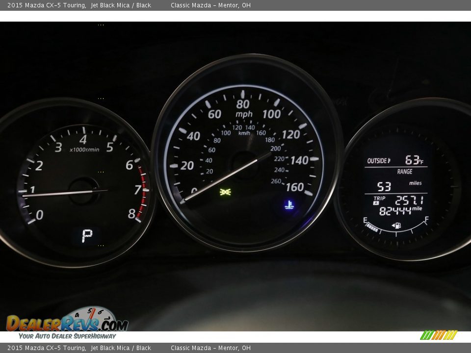 2015 Mazda CX-5 Touring Jet Black Mica / Black Photo #8