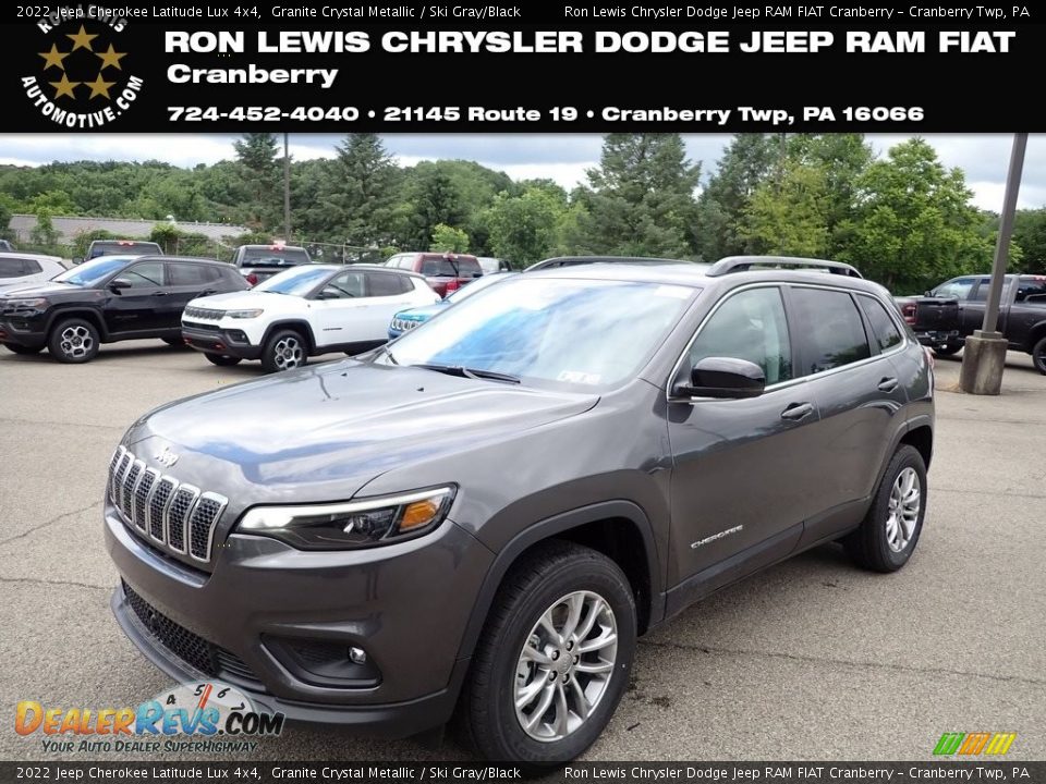 2022 Jeep Cherokee Latitude Lux 4x4 Granite Crystal Metallic / Ski Gray/Black Photo #1