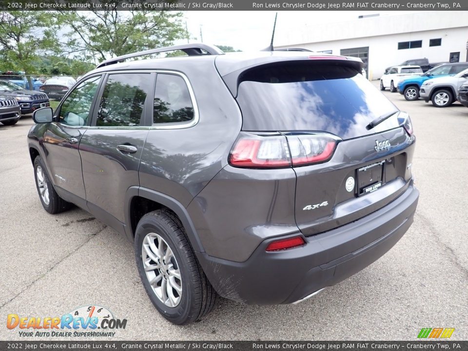 2022 Jeep Cherokee Latitude Lux 4x4 Granite Crystal Metallic / Ski Gray/Black Photo #3