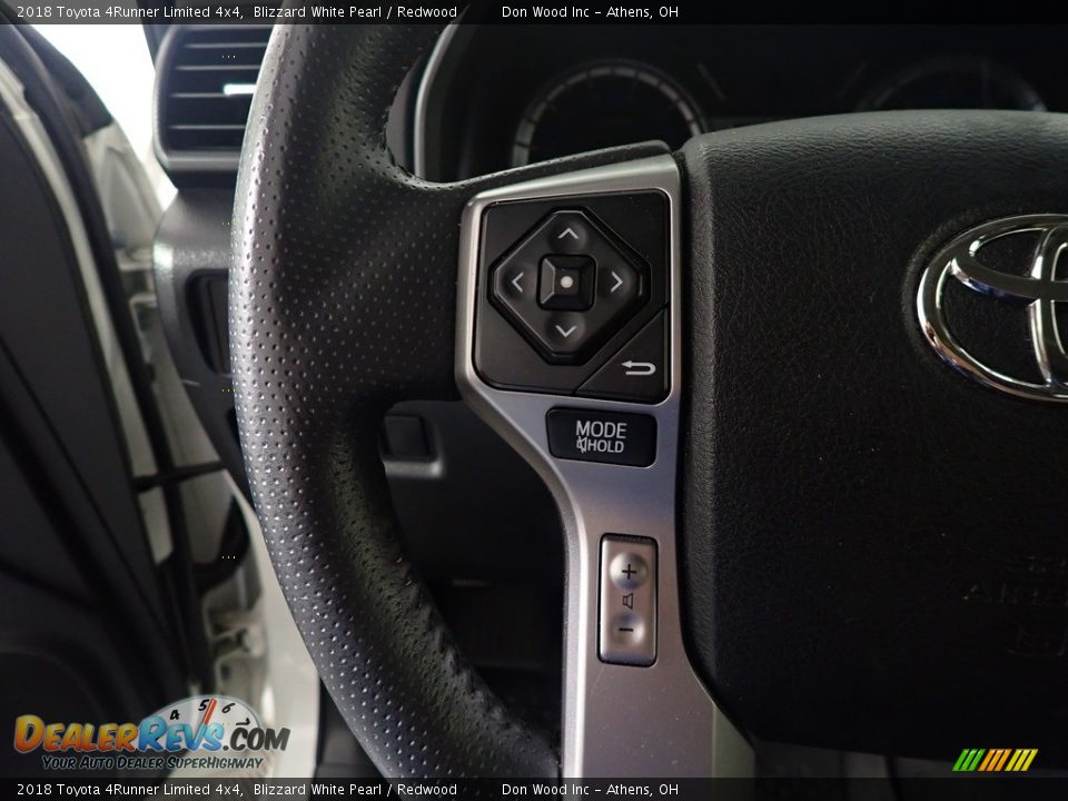 2018 Toyota 4Runner Limited 4x4 Blizzard White Pearl / Redwood Photo #31