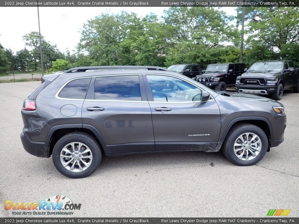 2022 Jeep Cherokee Latitude Lux 4x4 Granite Crystal Metallic / Ski Gray/Black Photo #6