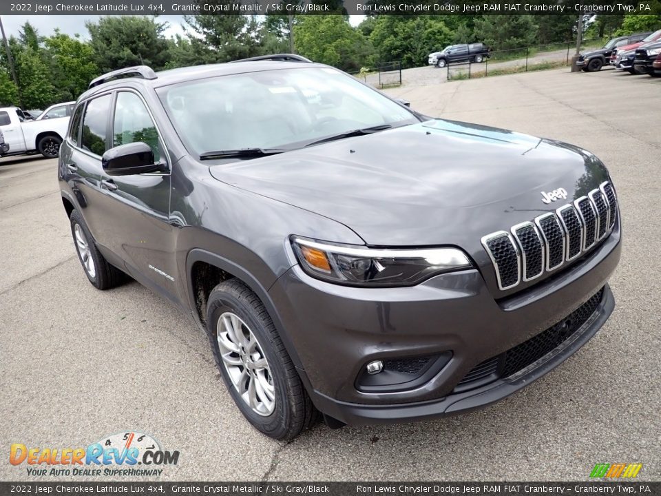 2022 Jeep Cherokee Latitude Lux 4x4 Granite Crystal Metallic / Ski Gray/Black Photo #7