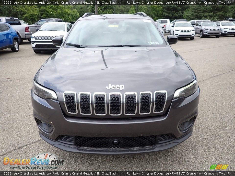 2022 Jeep Cherokee Latitude Lux 4x4 Granite Crystal Metallic / Ski Gray/Black Photo #8