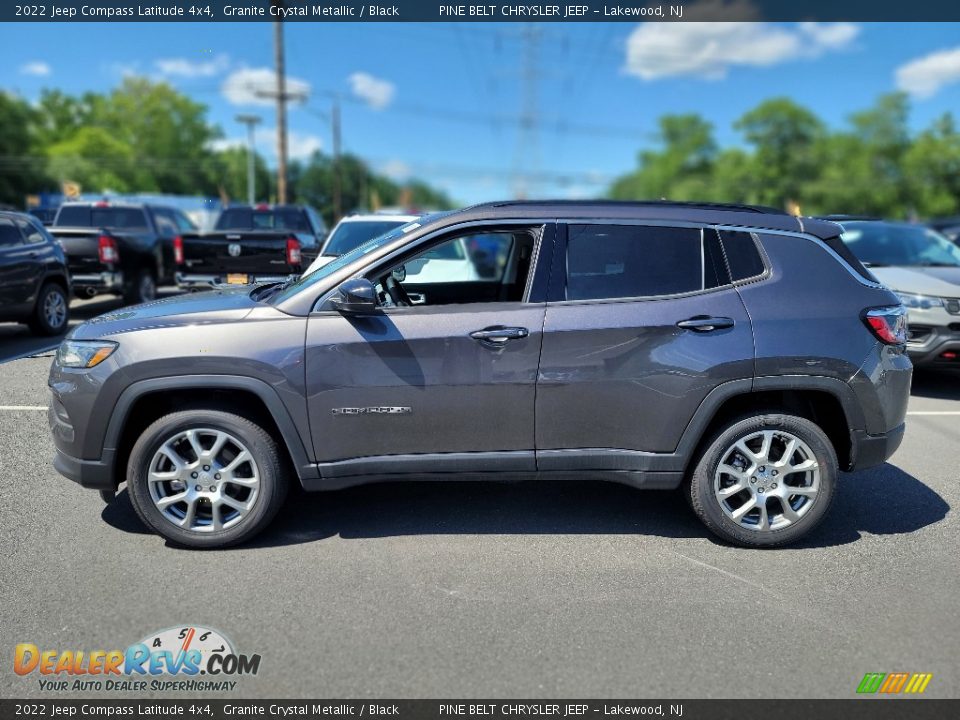 2022 Jeep Compass Latitude 4x4 Granite Crystal Metallic / Black Photo #3