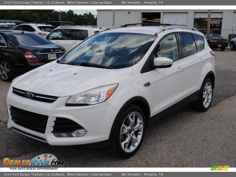 2014 Ford Escape Titanium 1.6L EcoBoost White Platinum / Charcoal Black Photo #1