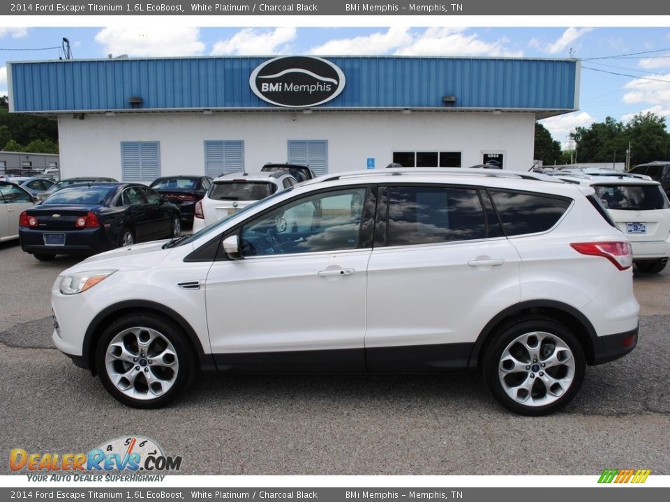 2014 Ford Escape Titanium 1.6L EcoBoost White Platinum / Charcoal Black Photo #2