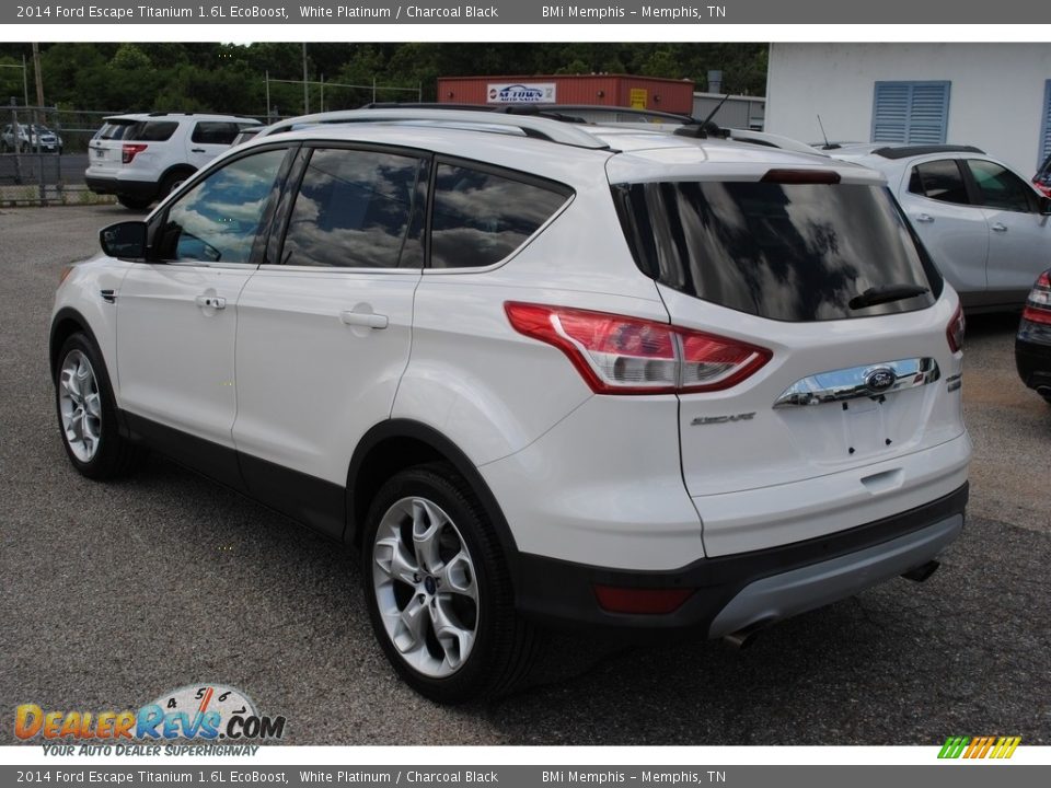 2014 Ford Escape Titanium 1.6L EcoBoost White Platinum / Charcoal Black Photo #3