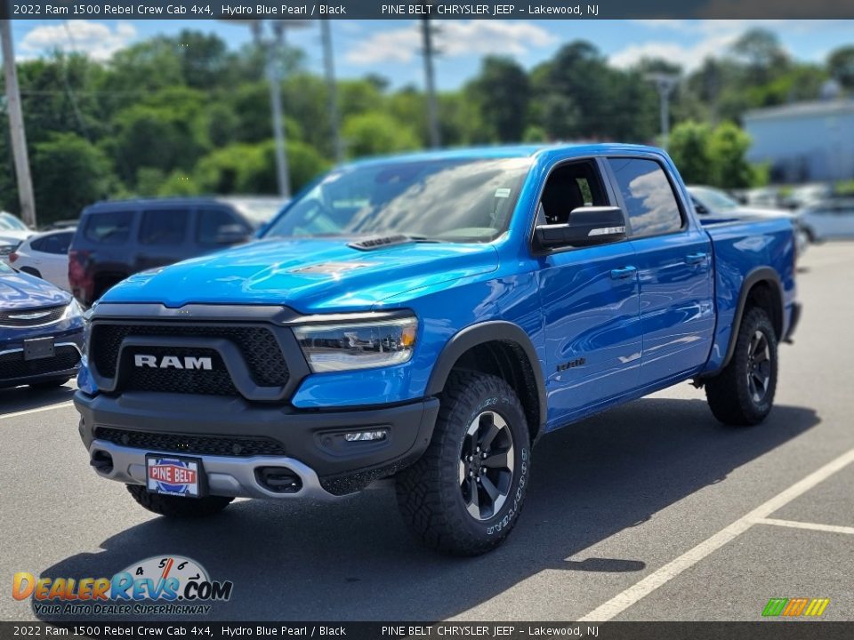 2022 Ram 1500 Rebel Crew Cab 4x4 Hydro Blue Pearl / Black Photo #1