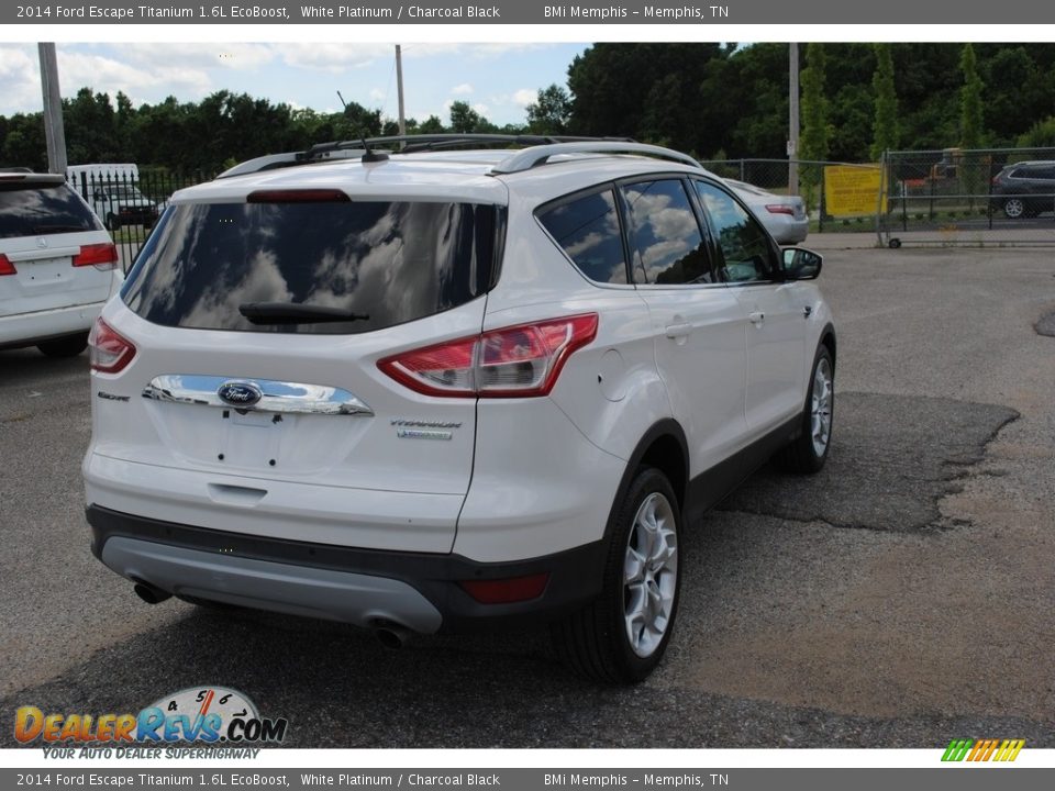 2014 Ford Escape Titanium 1.6L EcoBoost White Platinum / Charcoal Black Photo #5