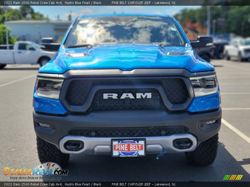 2022 Ram 1500 Rebel Crew Cab 4x4 Hydro Blue Pearl / Black Photo #2