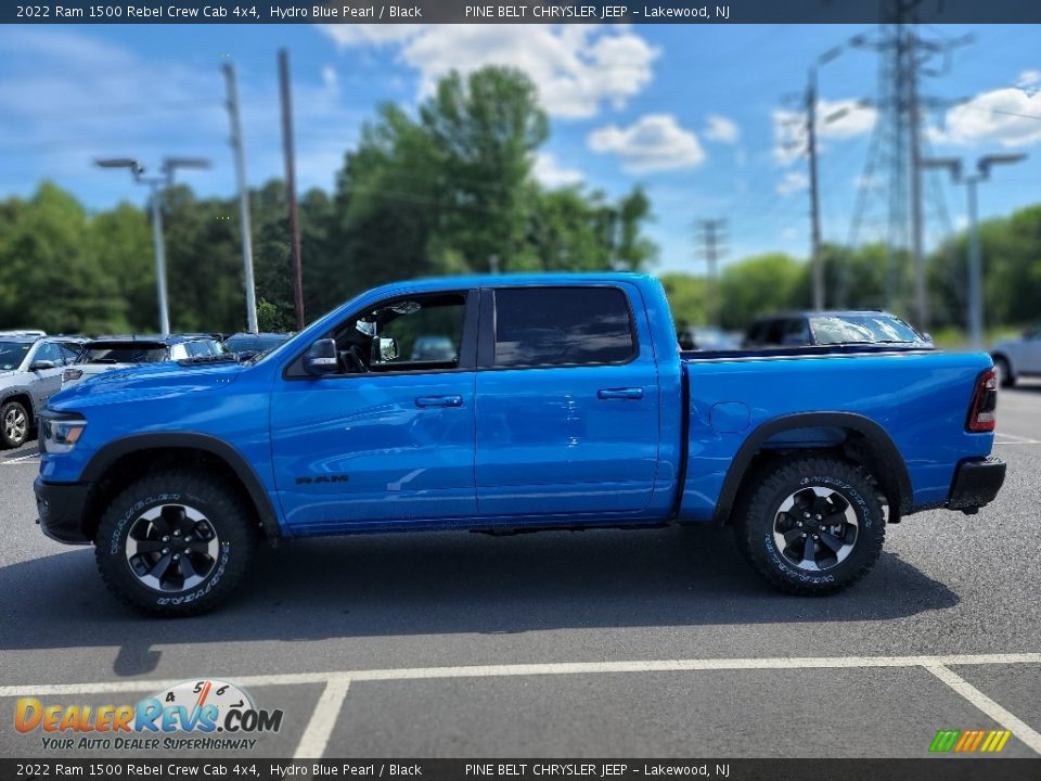 Hydro Blue Pearl 2022 Ram 1500 Rebel Crew Cab 4x4 Photo #3