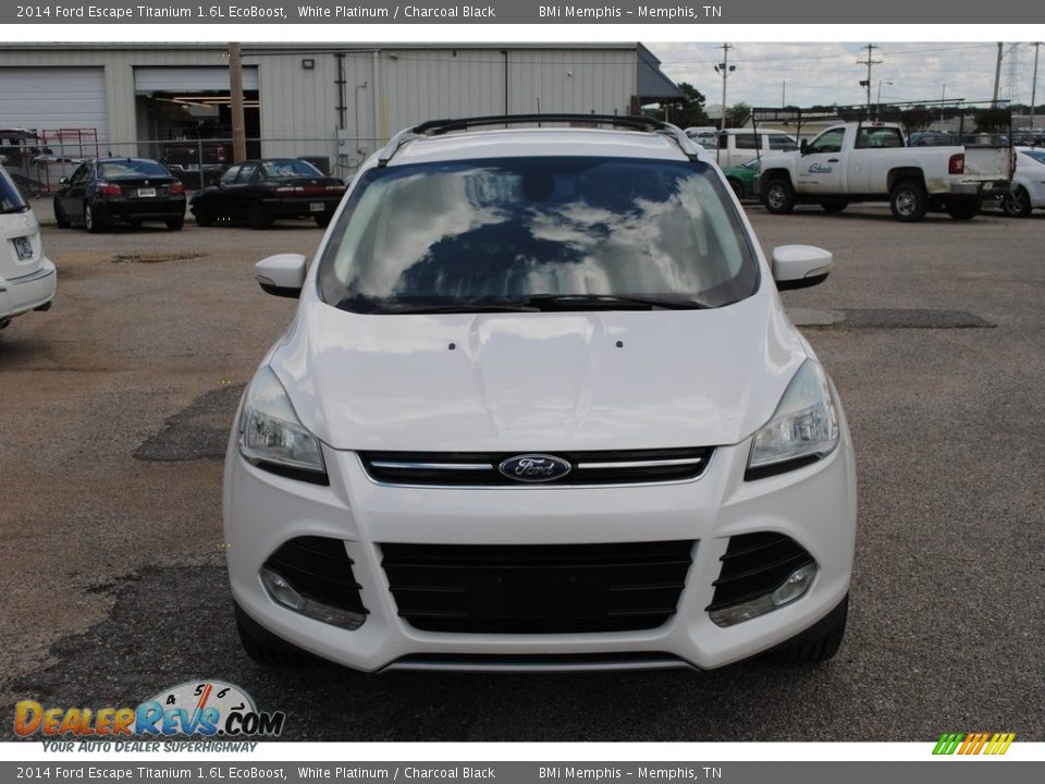 2014 Ford Escape Titanium 1.6L EcoBoost White Platinum / Charcoal Black Photo #8