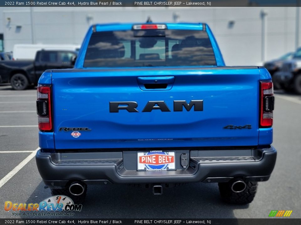 2022 Ram 1500 Rebel Crew Cab 4x4 Hydro Blue Pearl / Black Photo #5