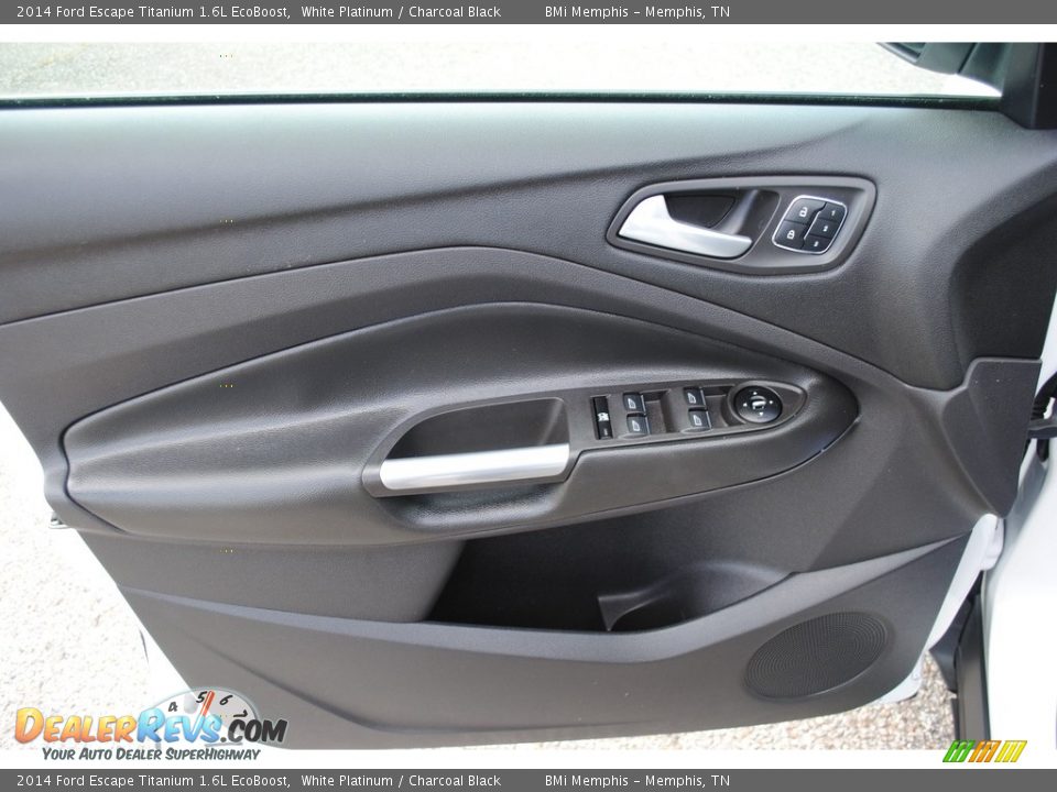 2014 Ford Escape Titanium 1.6L EcoBoost White Platinum / Charcoal Black Photo #10