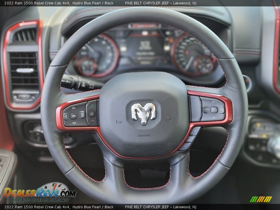 2022 Ram 1500 Rebel Crew Cab 4x4 Steering Wheel Photo #8