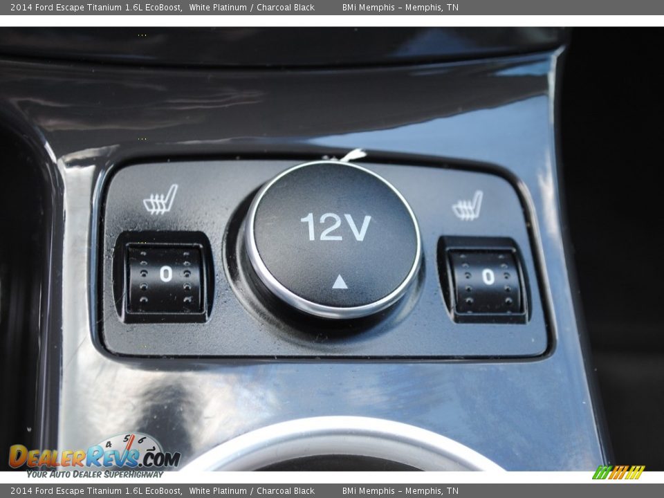 2014 Ford Escape Titanium 1.6L EcoBoost White Platinum / Charcoal Black Photo #18